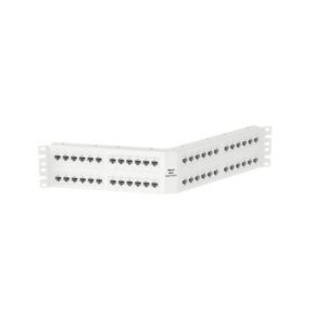 Panduit DPA48688TGWH Punchdown Patch Panel, Cat6, Angled