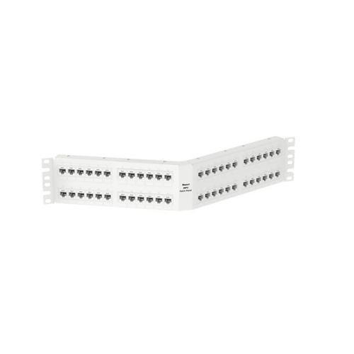 Panduit DPA48688TGWH Punchdown Patch Panel, Cat6, Angled