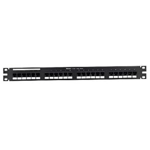 AtlasIED DPA48688TGY CAT6 48-Port Angled Punchdown Patch Panel, 2U