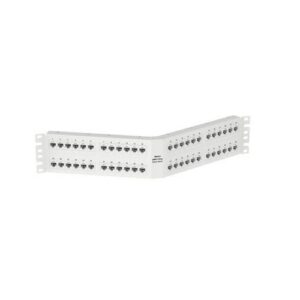 Panduit DPA486X88TGWH Punchdown Patch Panel, Cat6a, Angled
