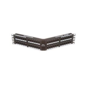 Panduit DPA486X88TGY Punchdown Patch Panel, Cat6a, Angled, 4-Port