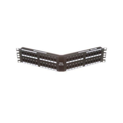 Panduit DPA486X88TGY Punchdown Patch Panel, Cat6a, Angled, 4-Port