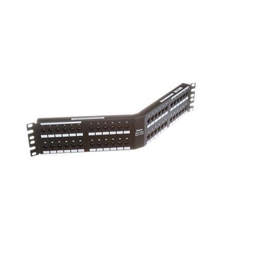 Panduit DPA486X88TGY Punchdown Patch Panel, Cat6a, Angled, 4-Port