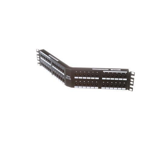 Panduit DPA486X88TGY Punchdown Patch Panel, Cat6a, Angled, 4-Port