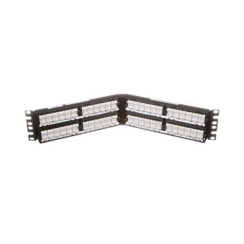 Panduit DPA486X88TGY Punchdown Patch Panel, Cat6a, Angled, 4-Port