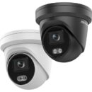 Hikvision DS-2CD2347G2-LU Performance Series ColorVu 4MP WDR Turret IP Camera with Built-In Microphone, 2.8mm Fixed Lens, Black