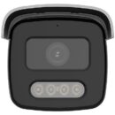 Hikvision DS-2CD2T47G2-LSU/SL ColorVu 4MP Strobe Light and Audible Warning Bullet IP Camera, 2.8mm Fixed Lens, White