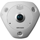 Hikvision DS-2CD63C5G0E-IVS Smart Series 12MP Outdoor Fisheye IP Camera, 2mm Lens (Replaces DS-2CD63C5G0E-IS 2MM)