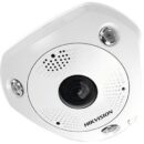 Hikvision DS-2CD63C5G0E-IVS Smart Series 12MP Outdoor Fisheye IP Camera, 2mm Lens (Replaces DS-2CD63C5G0E-IS 2MM)