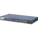Hikvision DS-3E1318P-EI Smart Managed 16-Port PoE Switch, 100 Mbps, Blue (Replaces DS-3E0318P-E2)