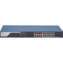 Hikvision DS-3E1318P-EI Smart Managed 16-Port PoE Switch, 100 Mbps, Blue (Replaces DS-3E0318P-E2)