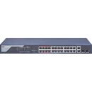 Hikvision DS-3E1326P-EI Smart Managed 24-Port PoE Switch, 100 Mbps, Blue