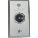 Hikvision DS-K7P04 Stainless-Steel Touchless Exit Button, White/Green/Red LED Status Indicator