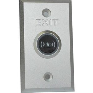 Hikvision DS-K7P04 Stainless-Steel Touchless Exit Button, White/Green/Red LED Status Indicator