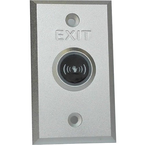 Hikvision DS-K7P04 Stainless-Steel Touchless Exit Button, White/Green/Red LED Status Indicator