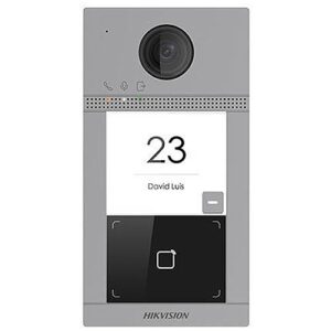 Hikvision DS-KV8113-WME1 Video Intercom PoE Villa Door Station, 1-Button 2MP Video Intercom Villa Door Station (Replaces DS-K1T500S)