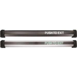 Securitron DSB-BKI Illuminated Dual Sense Push to Exit Bar, 36", 44 mA at 12 or 24V DC, Black