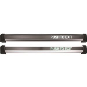 Securitron DSB-CL42 Dual Sense Push to Exit Bar, 42", 24 mA at 12 or 24V DC, Clear