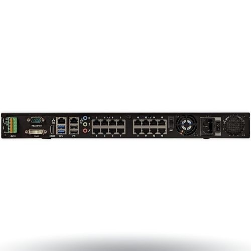 Digital Watchdog DW-BJCX32T-LX Blackjack CX 4K 16-Channel PoE NVR with Virtual Channels, 80Mbps, Linux OS, 32TB HDD