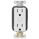 Leviton DW15R-1BW Decora Smart Wi-Fi Tamper-Resistant Outlet for Indoors, White