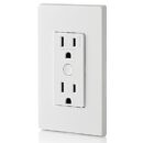 Leviton DW15R-1BW Decora Smart Wi-Fi Tamper-Resistant Outlet for Indoors, White