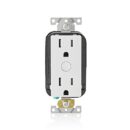 Leviton DW15R-1BW Decora Smart Wi-Fi Tamper-Resistant Outlet for Indoors, White