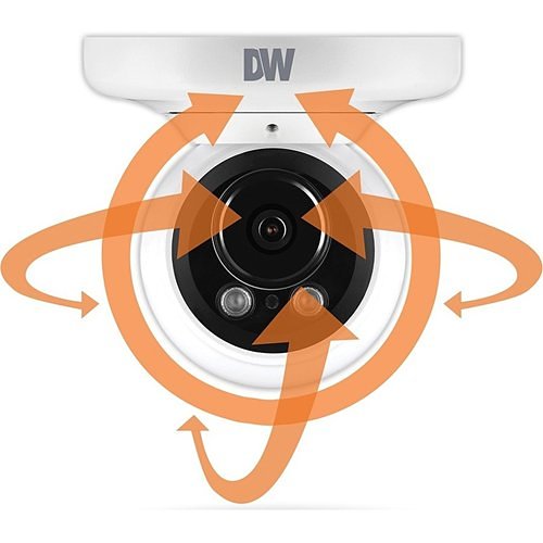 Digital Watchdog DWC-MPVA2WI28T MEGApix IVA+ 2.1MP IR Vandal Ball IP Camera, 2.8mm Fixed Lens, White