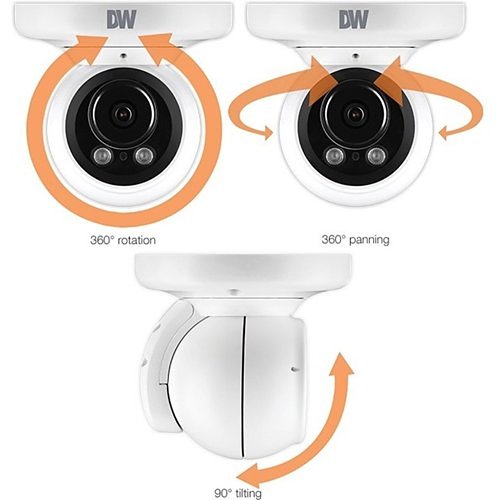 Digital Watchdog DWC-MPVA2WI28T MEGApix IVA+ 2.1MP IR Vandal Ball IP Camera, 2.8mm Fixed Lens, White