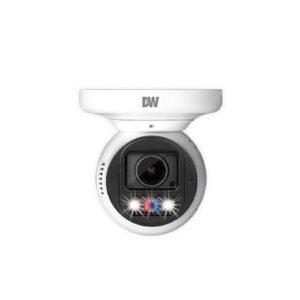 Digital Watchdog DWC-XSTD05MFQ MEGApix Ai 5MP Turret IP Camera with 2.7-2 mm Vari-Focal Lens, White Light LEDs, Flash Lights and QR Code Reader, White