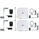 EtherWAN EasyLink IP67 Preconfigured Wireless Bridge Kit, (2) 24VDC, 1.5A Power Supplies, (2) Passive PoE Injectors and (2) Mounting Kits