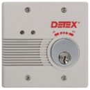 Detex EAX-2500F-XMC65 Hardwired Door Alarm with Cylinder Installed