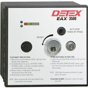 Detex EAX-3500 Timed Bypass Exit Alarm and Rechargeable Battery