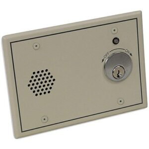 Detex EAX-4200SK Series Door Management Alarm Kit, 5-Piece, Includes ES4200-K4, RC65 Rim Cylinder, S3 Finished Back Box, TP-24 Plug-in Transformer and MS-1039S Mag Switch