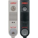 Detex EAX-500SKMC65 Battery Powered Exit Door Alarm with Cylinder Installed, Prepped for Wall Mounting, Includes Surface Magnetic Door Dontacts