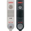 Detex EAX-500XMC65XKS Door Alarm with Mortice Cylinder Installed and Keystop