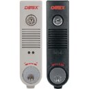 Detex EAX500XMC65 Battery Powered Exit Device with Mortise Cylinder Installed