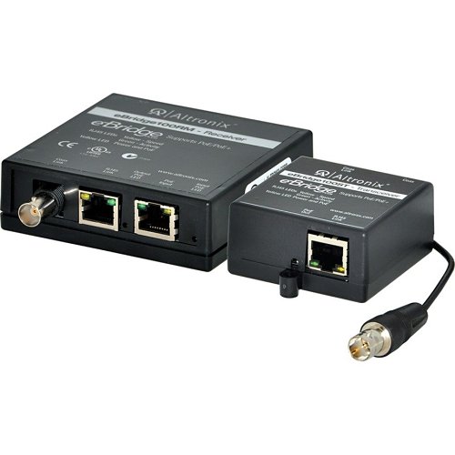 Altronix eBridge100STR EoC Single-Port Adapter Kit, 100Mbps, Passes PoE/PoE+, (Replaces eBridge4SK)