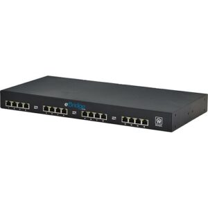 Altronix EBRIDGE16PCRM EoC 16-Port Receiver, 25Mbps per port, Passes PoE/PoE+, Requires Compatible Transceiver, 1U