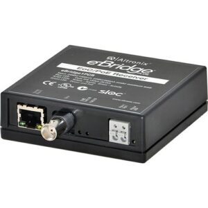 Altronix EBRIDGE1PCR EoC Single-Port Receiver, 25Mbps, Generates PoE, 24VDC or 24VAC, Requires Compatible Transceiver