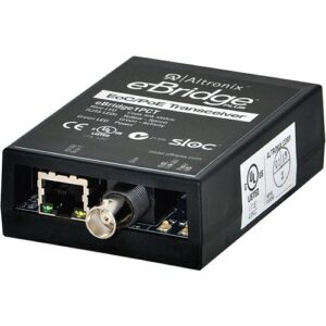 Altronix eBridge1PCT EoC Single-Port Transceiver, 25Mbps, Passes PoE from Compatible Receiver (Not Included)