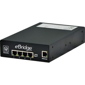 Altronix EBRIDGE4PCRX EoC 4-Port Receiver, 25Mbps per Port, Generates PoE/PoE+, 48-56V DC, Requires Compatible Transceiver