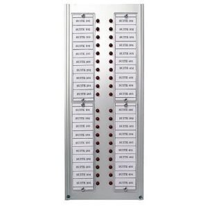 Mircom EC-240A Central Monitoring Panel 40 LED Annunciator Panel with Directory