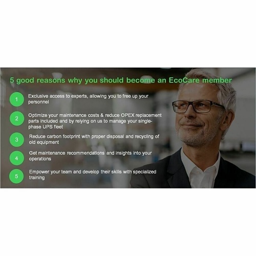 APC ECO1PH1YOFWITE03 1 Year IT Expert Enabled EcoCare for Single-Phase