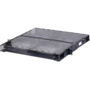 Belden ECX-01U FiberExpress ECX Patch Panel Housing, Holds ECX Adapter Frames or Cassettes, 19" W, 1U, Black