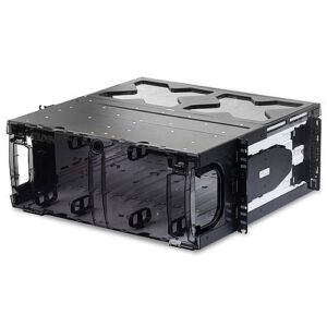 Belden ECX-04U FiberExpress ECX Patch Panel Housing, Holds 12 ECX Adapter Frames or Cassettes, 19" W, 4U, Black