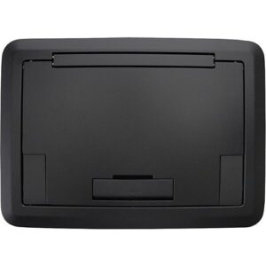Wiremold EFB45BTCBK Evolution Series EFB45 Floor Box Surface Style Cover with Solid Lid, Surface Mount, Black