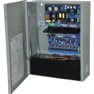 Altronix EFLOW104NKA8QM Networkable Dual Output Power Supply Charger, Fuse Outputs, 12VDC 24VDC, 120VAC, BC400 Enclosure