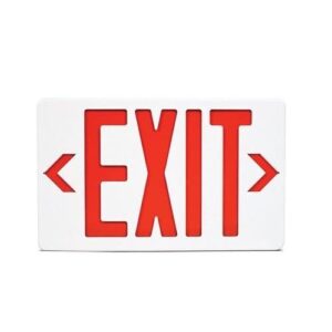 Mircom EL-7007RX-NYC LED Emergency Exit Sign, Thermoplastic Shell, 90 Minute Battery Backup, NYC Approved, Red