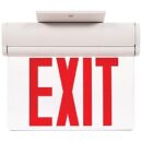 Mircom EL-7008RA Edge-Lit LED Exit Sign, Aluminum Housing, Red