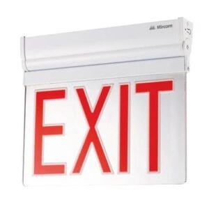 Mircom EL-7008RA-NYC Edge-Lit LED Running Man Sign, NYC Approved, Aluminum
